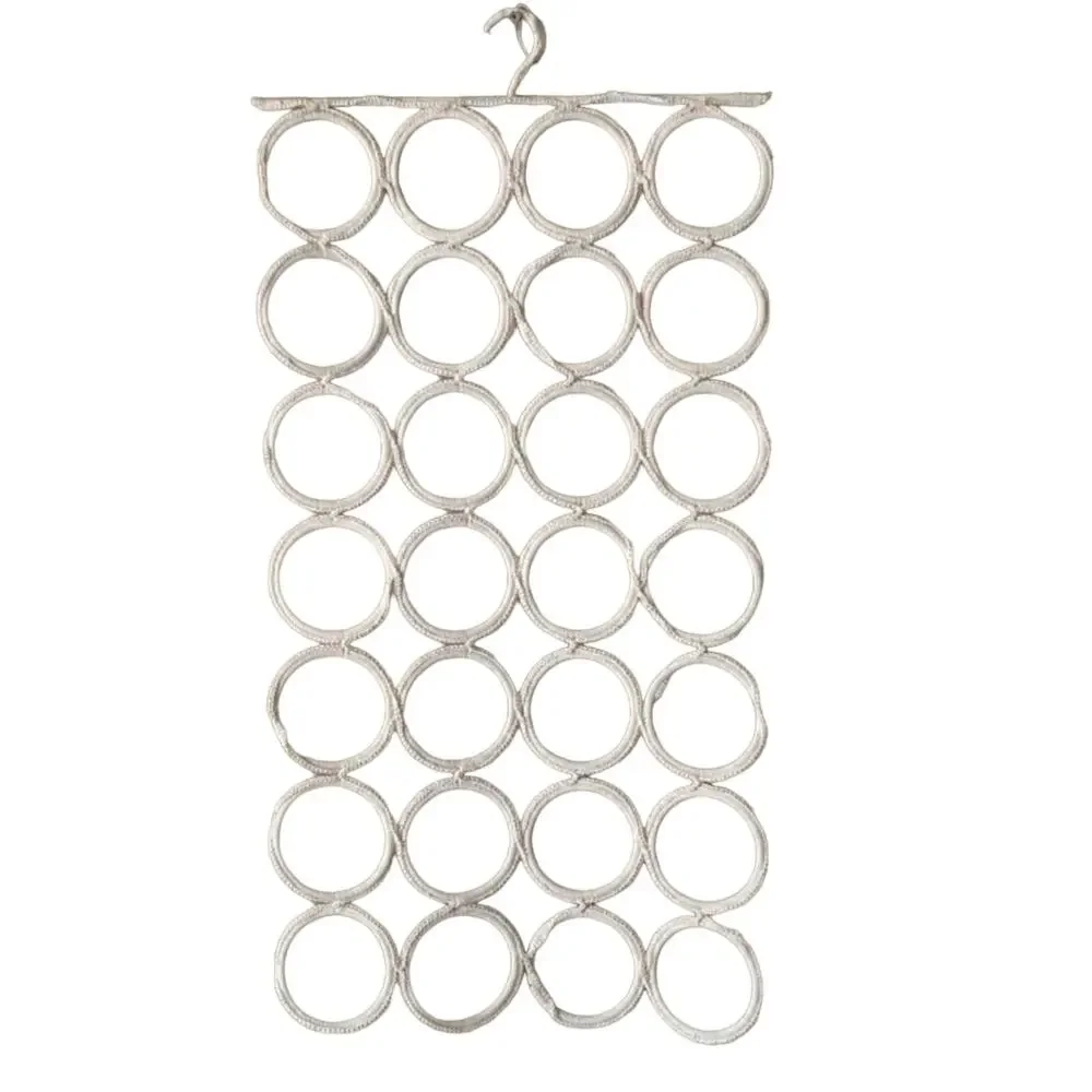 3'‎ Foot Hanging Door Storage Hanger Macrame Closet Scarf Organizer IVORY Glam